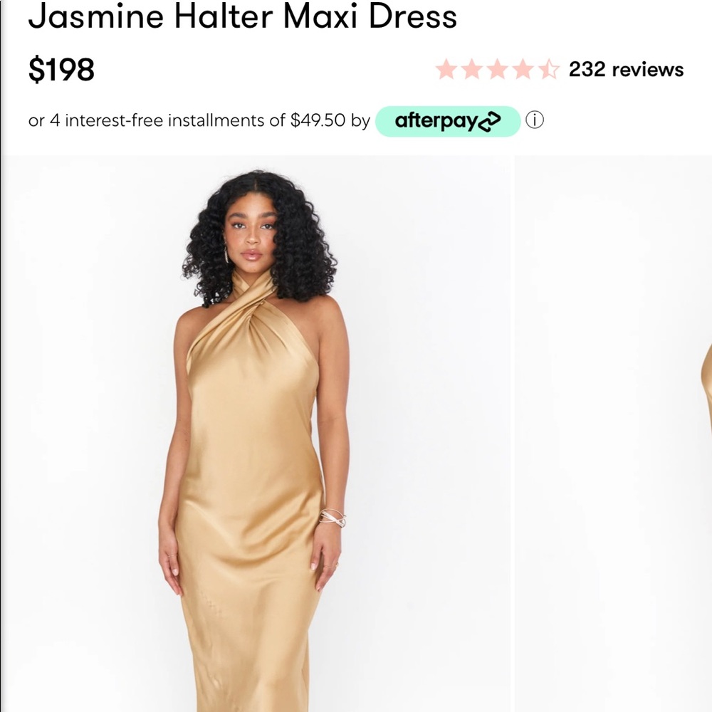 Show me your mumu Jasmine Halter Maxi Dress